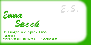 emma speck business card